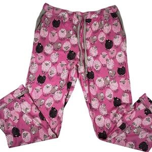 Munki Munki PajamaSleep Lounge Pants Bamboo Rayon Sheep Womens Medium
